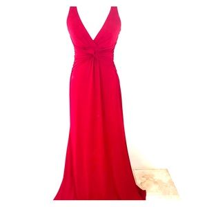 Laundry by Shelli Segal red evening gown